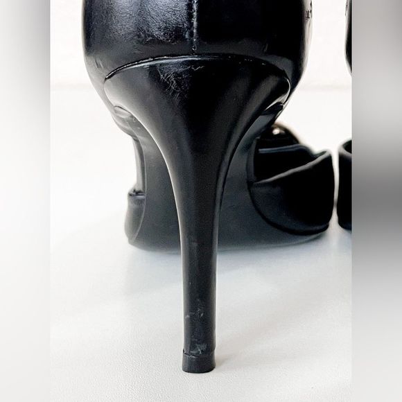 Roger Vivier Black Leather Chips D'orsay Buckle Pumps Size 35.5 - Picture 14 of 14